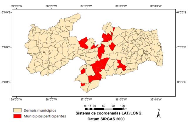 foi realizado nas instalações do Departamento de Geociências (DGEOC), Campus I da UFPB. O número total de alunos capacitados será de 172 pessoas da comunidade local.