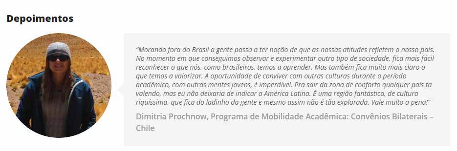 ACORDOS BILATERAIS: Depoimentos: "Morando fora do Brasil a gente passa a ter noção de que as nossas atitudes refletem o nosso país.