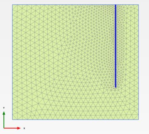 112 teria efeito do cone de rebaixamento. A vazão total máxima medida em campo (Q = 1399 m 3 /h = 0,39 m 3 /s) foi considerada no programa Plaxis 2D equivalente a q = 0,39/2π = 0.062 m 3 /s/rad.