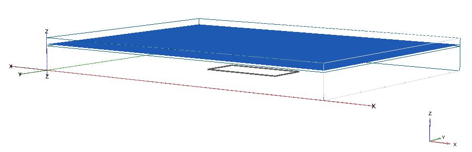 90 Nível de agua inicial H = 38 m Figura 4.6 Modelo 3D nível freático inicial. 4.2.1.