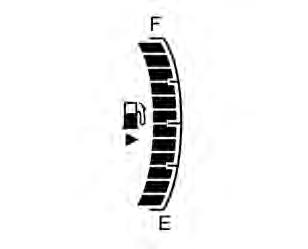 ultrapassada. Risco para o motor. Indicador de combustível O hodômetro mostra a distância registrada. É possível alternar entre o hodômetro e o hodômetro parcial.