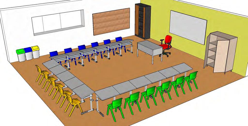 Sala de Aula São várias as disposições possíveis, de uma sala de aula.