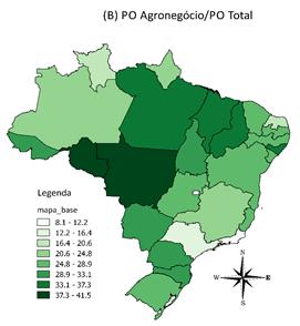 segmentos do agronegócio dentro dos estados também ocorre de forma bastante heterogênea regionalmente.