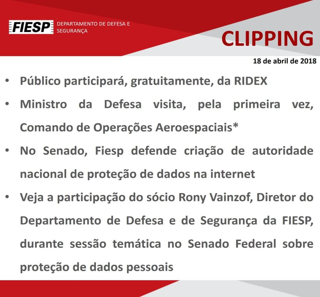 Público participará, gratuitamente, da RIDEX* Feira de Defesa, Segurança e Offshore A primeira edição da RIDEX acontecerá no Rio de Janeiro e as inscrições começaram nesta segunda-feira (16).