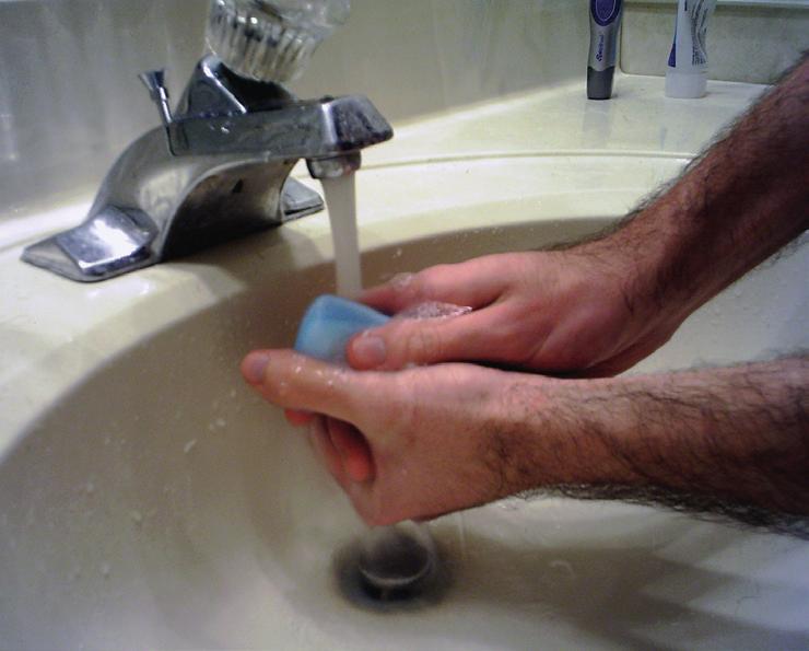 Planeta Terra ou Planeta Água? Para início de conversa... Lavar as mãos é um ato simples, você não acha? Figura 1: Uma mão lava a outra!