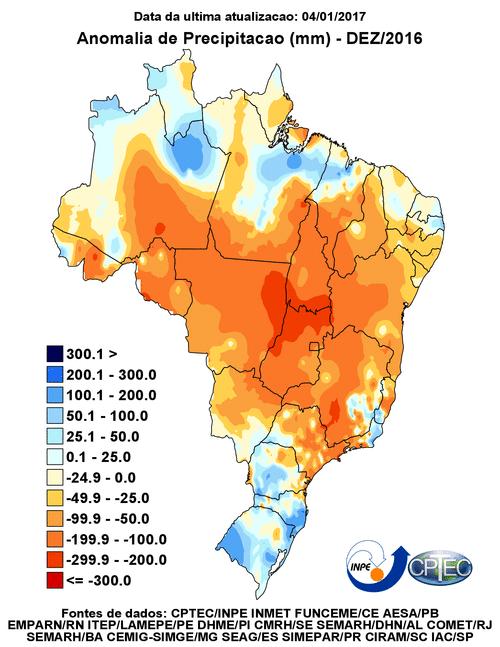 Outro fator contribuinte de redução de queimas sobre o Brasil foi uma