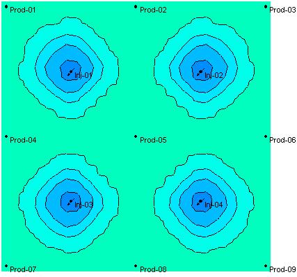 500 m 3 /dia CASO 73: Kv/Kh=0,30; Kh=1.