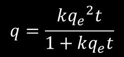 0 representa a concentração inicial de soluto na fase líquida (mg/l); - o C representa as concentrações obtidas em determinado instante; - o m