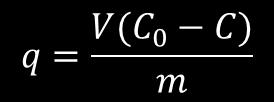 A equação seguinte é do tipo y=b+mx e resulta da linearização da equação do modelo cinético de 2ª ordem: Através desta equação descobre-se o