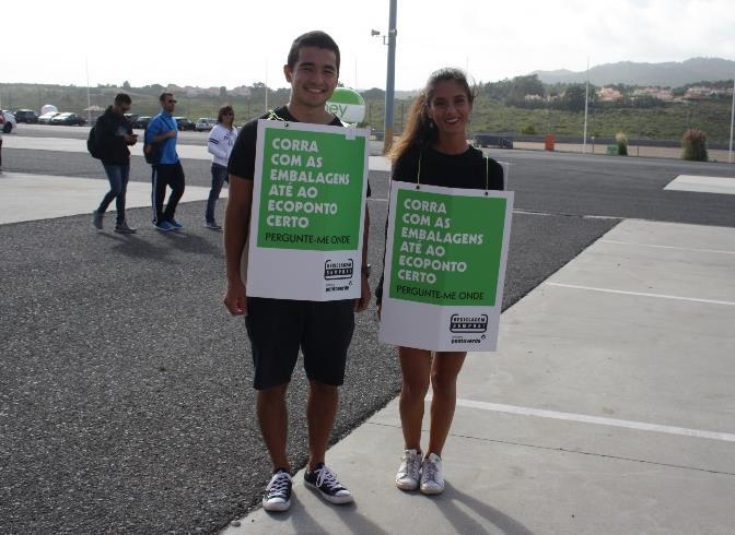 CORRIDA JUMBO A campanha da Sociedade Ponto Verde Reciclagem,