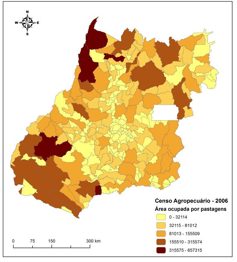 forte atividade agrícola, o qual registou em 2006 uma área plantada de 137.