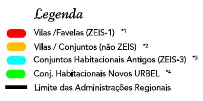 *2 Comprises: -Areas previously approved as SE-4 (vilas and favelas) not adopted as ZEIS-1 by the LPOUS.