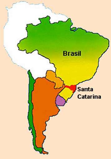31 Figura 1 - Localização de Santa Catarina. Segundo o Departamento Estadual de Trânsito (DETRAN/SC), Santa Catarina apresentava em 1994 uma frota total de 866.969 veículos, passando para 2.101.