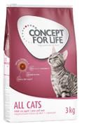 Concept for Life oferece ao seu gato uma ração seca especialmente desenvolvida para satisfazer as suas necessidades nutricionais especificas.