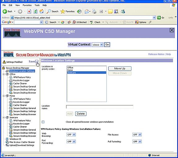 Fase II: Passo 2: Identifique critérios do lugar A fim distinguir lugar de Windows de se, atribua critérios específicos a cada lugar.