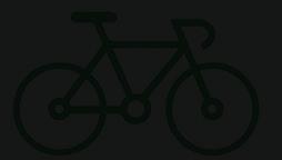 Dimensões: LxPxA=90x50x150cm Icone bike em adesivo verde(20x35cm) fundo em acm