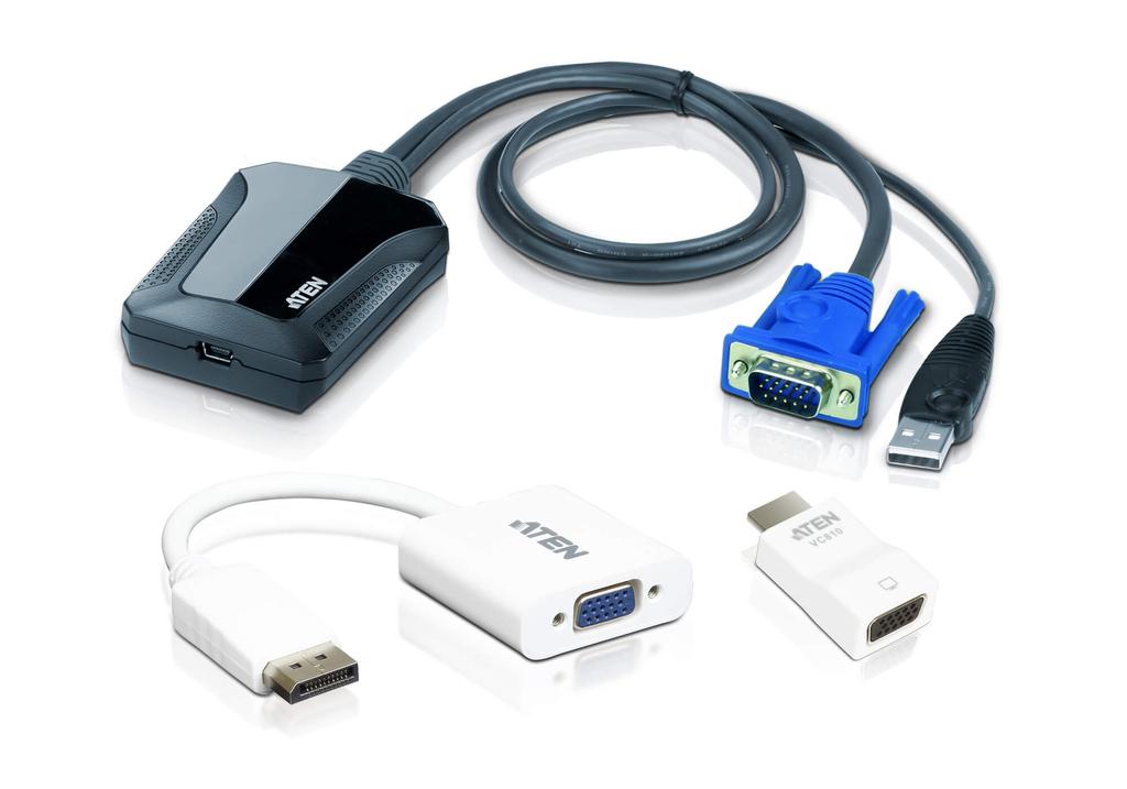 CV211CP Kit TI Adaptador de Consola KVM Crash Cart USB para Computador Portátil O Kit TI Adaptador de Consola KVM Crash Cart USB para Computador Portátil é altamente recomendado para profissionais de