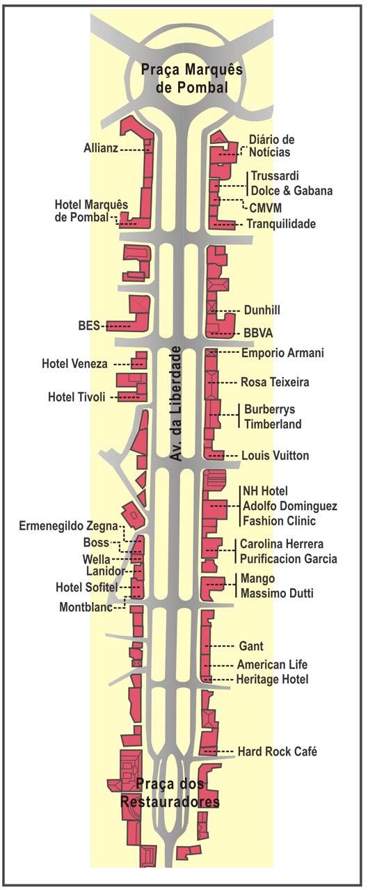 VI Na figura 6 estão representadas algumas unidades funcionais que se localizam na Avenida da Liberdade, em Lisboa.
