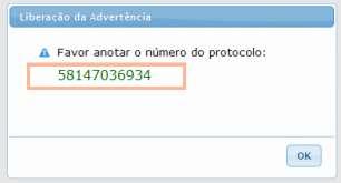 www.vectorinf.com.br Página 9 de 15 Logo em seguida será apresentada uma tela solicitando o número gerado pelo nosso sistema, informe o número corretamente e clique em Solicitar liberação.