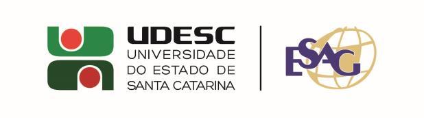 PORTARIA INTERNA DA ESAG N o 123, de 05/12/2017 O DIRETOR GERAL DO CENTRO DE CIÊNCIAS DA ADMINISTRAÇÃO E SOCIOECONÔMICAS - ESAG, DA UNIVERSIDADE DO ESTADO DE SANTA CATARINA - UDESC, no uso das