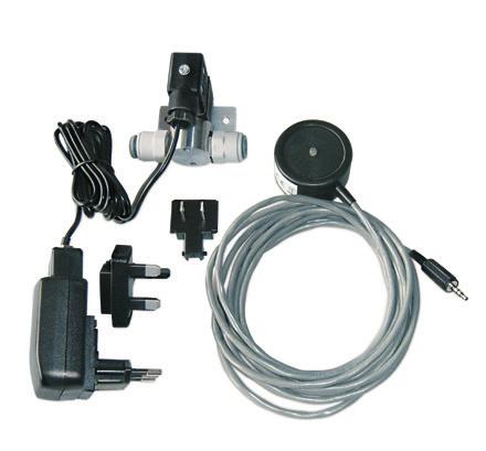 Detetor de Vazamento arium Detecção precoce de vazamentos protegendo o laboratório Sensor óptico de alta sensibilidade Sinais de alarme audiovisuais Parada de água automática em caso de vazamento