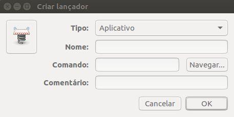 12º- Clique no Done na tela abaixo: 13º- No ubuntu para criar o atalho na área de trabalho, dê o seguinte comando: gnome-desktop-item-edit