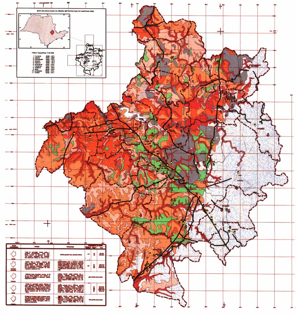 Mapeamento da Vulnerabilidade e Risco de Poluição das Águas Subterrâneas do Estado de São Paulo Detalhamento