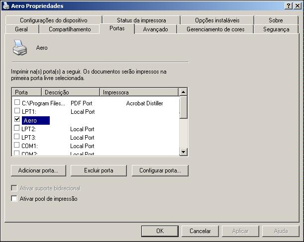 CONFIGURAÇÃO DAS CONEXÕES DE IMPRESSÃO 24 7 Siga a etapa 6 à etapa 11 do procedimento Para instalar o driver de impressora para Windows 2000/XP/Server 2003 na página 14.