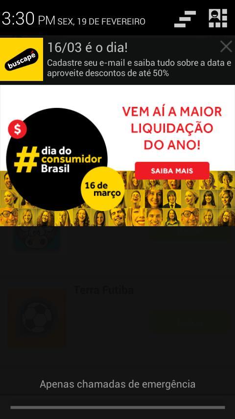 13% CTR MÉDIO Disparo de notificação para smartphones que possuem determinado aplicativo instalado.