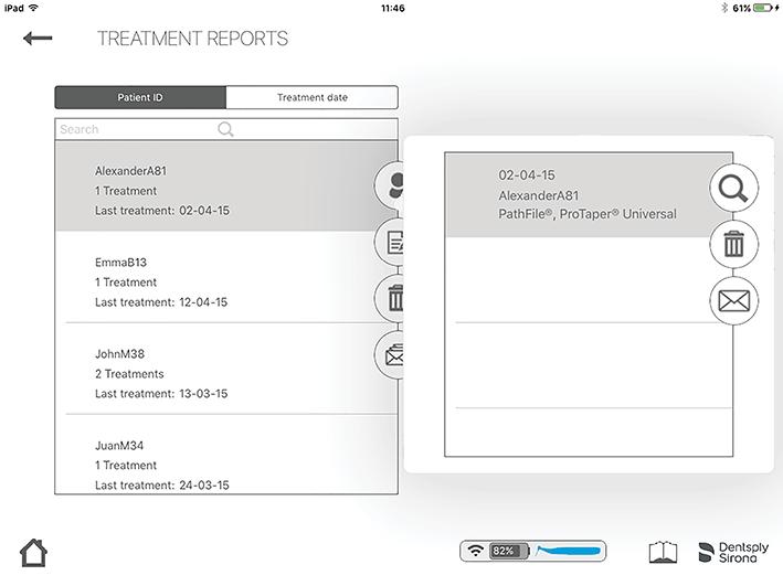 Instruções passo a passo 6.7.6 Relatórios de tratamento Os relatórios de tratamento permitem: Criar, editar ou eliminar um paciente.