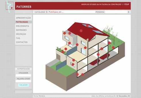CATÁLOGO DE PATOLOGIAS Estrutura do Site www.patorreb.com PORTO_FEUP NOV.
