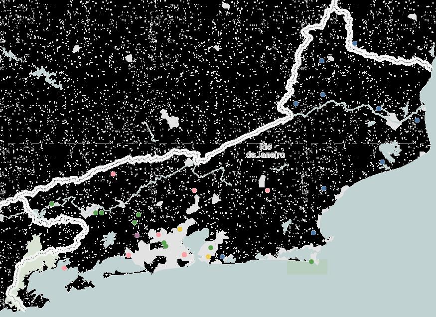 Rio de Janeiro Simulação da distribuição das Unidades nas mesorregiões Noroeste Fluminense Federal do Rio de Janeiro Federal