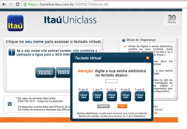 pelo endereço (http://www.itau.com.