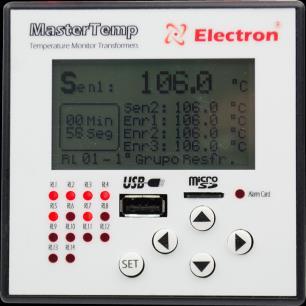 Exemplo de aplicação do MasterTemp A Electron disponibiliza o MasterTemp com duas possibilidades de display: OLED gráfico ou LED.
