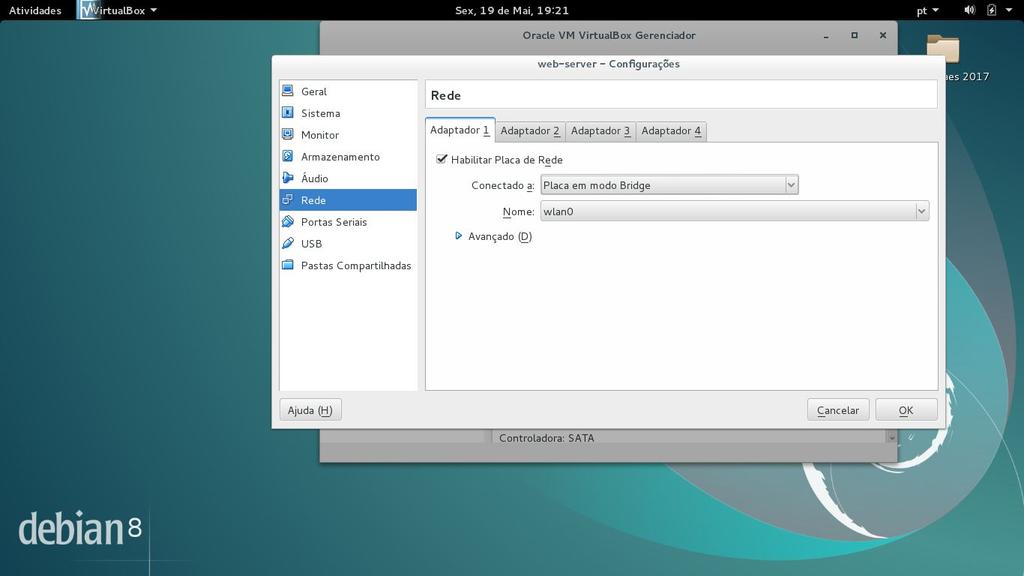 PASSO A PASSO: Requisitos do servidor web: Para instalar o servidor web foi utilizado o Ubuntu Server 16.04.2 como sistema base, instalado no VirtualBox.