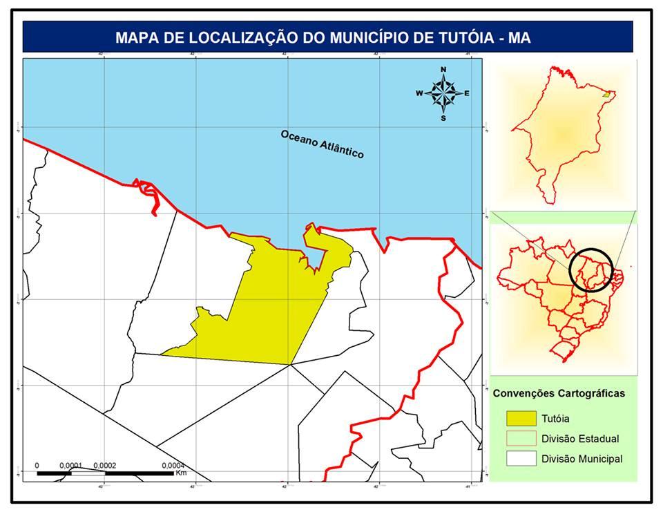 Figura 01: Mapa de localização do município de Tutóia Fonte: OLIVEIRA, 2013 O primórdio da ocupação territorial do município de Tutóia remonta o período colonial, sendo que nessa época ainda não