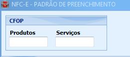 Aba: CABEÇALHO DANFE ALTERAR CABEÇALHO Acessa a janela MONTAGEM DE CABEÇALHO DA NF-E, na qual é possível definir ou alterar o cabeçalho que será utilizado na emissão NF-e.