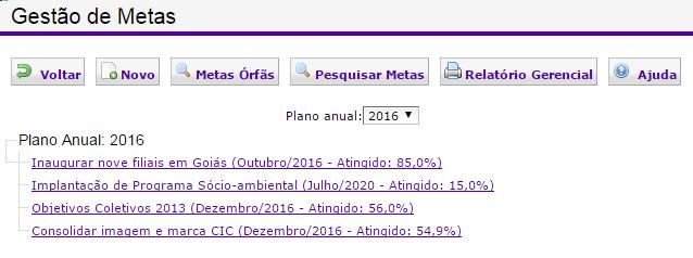 Gestão de Metas O Plano Anual visa concretizar o planejamento estratégico da empresa, com as estratégias e ações que nortearão a empresa no ano determinado.