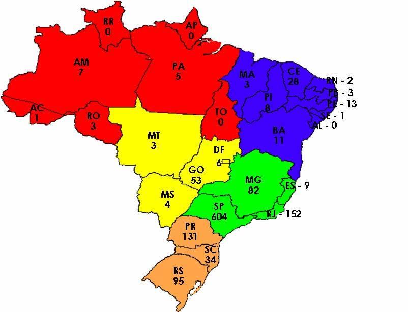 Por grupo de produtos, as exportações brasileiras de Higiene Pessoal, Perfumaria e Cosméticos, apresentaram a seguinte composição em 2004: 2004 FOB US$ Milhões % Vs.2003 % Vs.