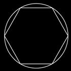 c) a figura 3 apresenta um hexágono inscrito a uma circunferência.