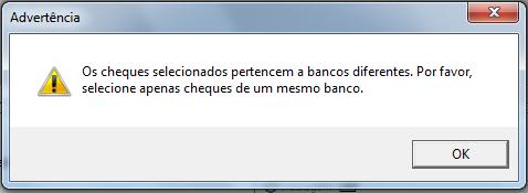 z) Caso seja necessário alterar as configurações de cheque, clique no botão Configurar e será apresentada a tela para configuração de emissão de cheques