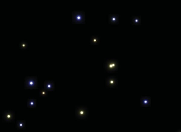 Sistemas binários: reais e aparentes Binárias ópticas Alguns sistemas são apenas alinhamentos na linha de visada, mas estão distantes uma estrela da outra.