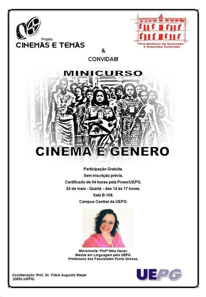 Figura 1 Cartaz do minicurso Cinema e Gênero Fonte: