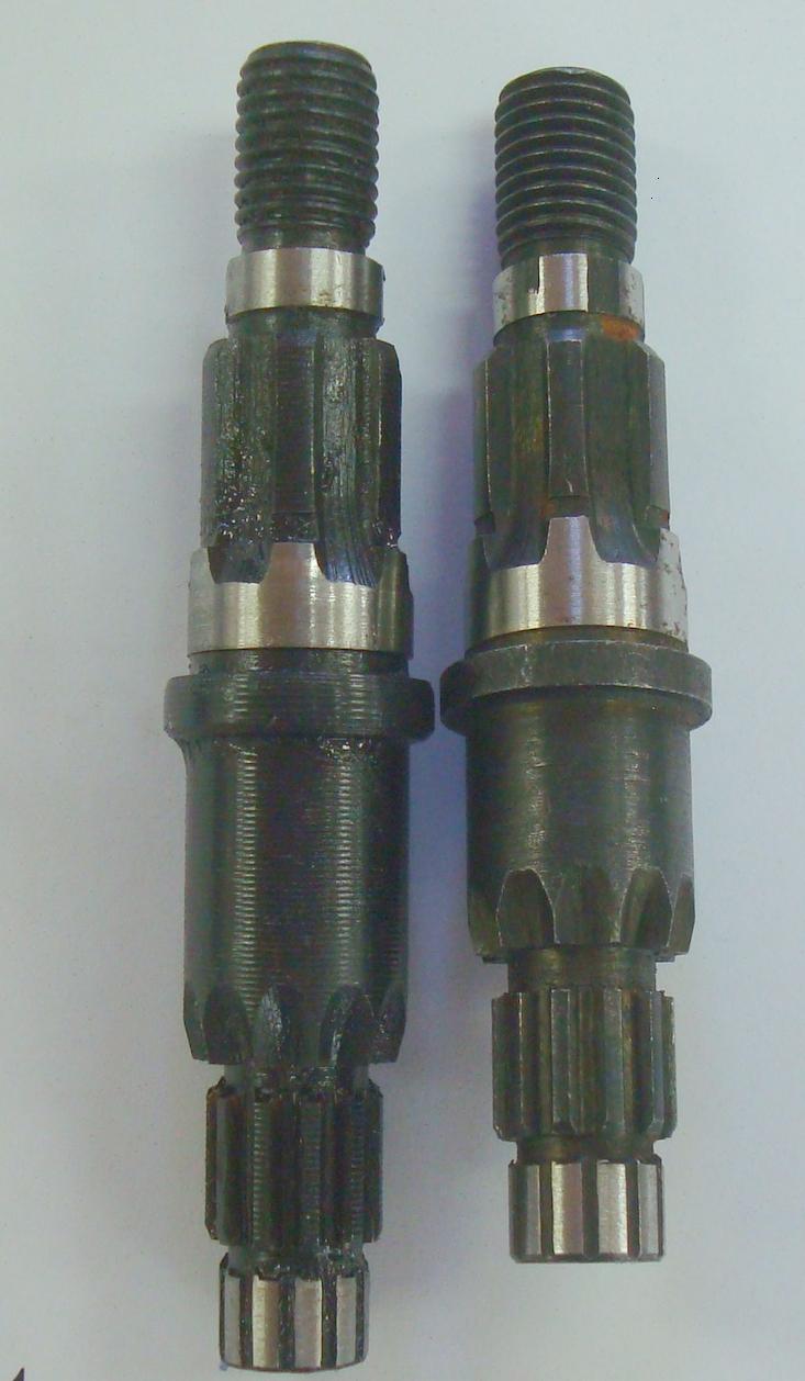 ROÇADEIRA L25 / L35 / L45 Eixo longo - 86,3 mm Eixo curto - 8,7 mm (Não dispomos de conjunto montado, adiquirir peças individuais) QNT. CANT.