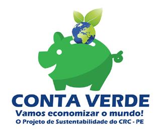 CRCPE e Sustentabilidade Em 2016, o CRCPE deu continuidade ao Projeto Conta Verde, que teve como objetivo conscientizar os colaboradores sobre a importância de cuidar do