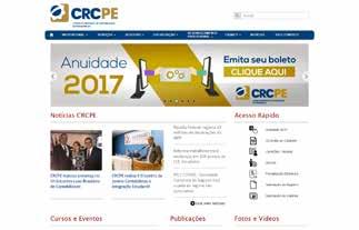 O portal traz em sua estrutura, o Planejamento Estratégico do CRCPE, as principais atividades do Conselho, os trabalhos desenvolvidos, as Normas Brasileiras de Contabilidade