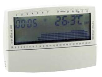 2ºC ou proporcional; Temperatura regulável por intervalos de 0,1ºC; Saída 1 contacto em comutação: 8 (2) A; Grau de proteção: IP 30.