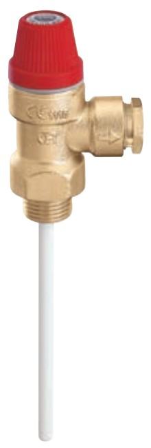CONTROLO E SEGURANÇA Válvulas de Segurança Combinada por Temperatura e Pressão Para proteção de acumulação de água quente sanitária.