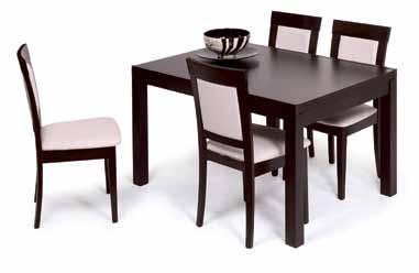 mesas e cadeiras Cadeira A051 pele sintética, cores branco, preto/metal