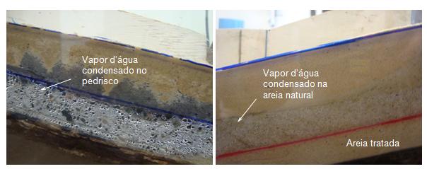 59 barreira alternativa, o vapor d água condensou na camada superior de areia natural (Fig. 2.23).